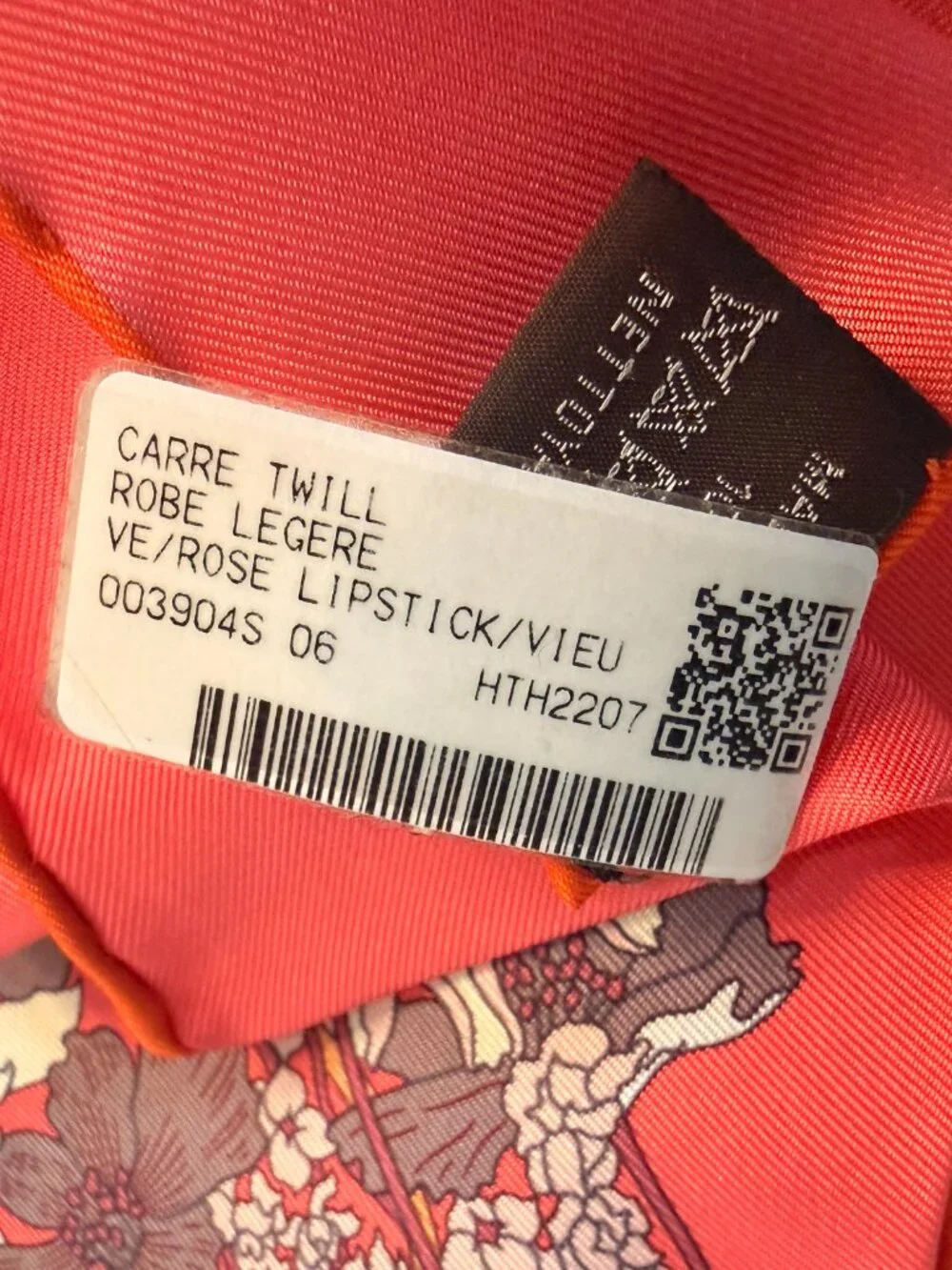 Hermès Robe Légère 90 Silk Scarf in Pink Rose
